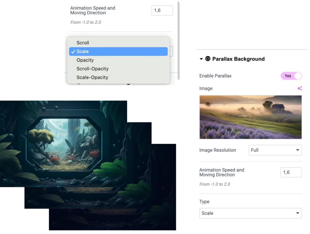 Parallax Background for Elementor screenshot