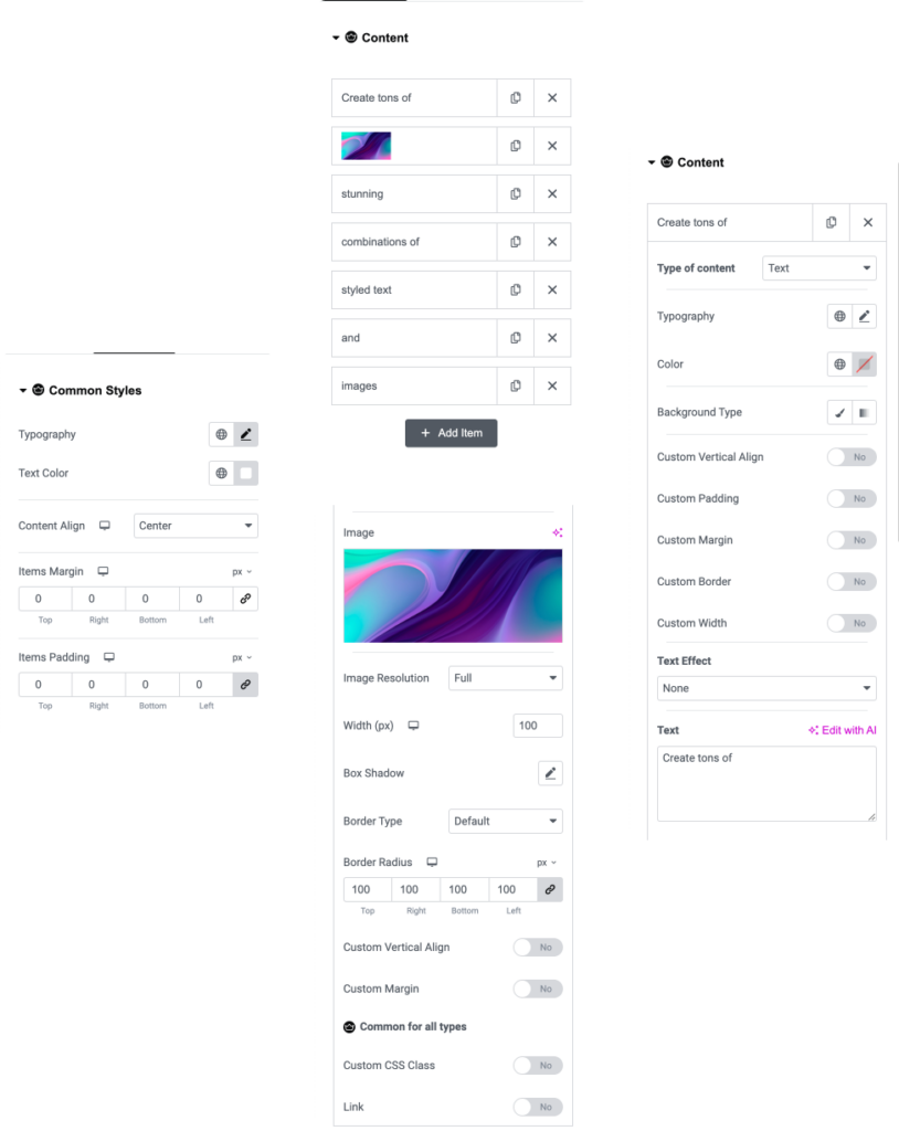 Styled Text Builder for Elementor - King Addons
