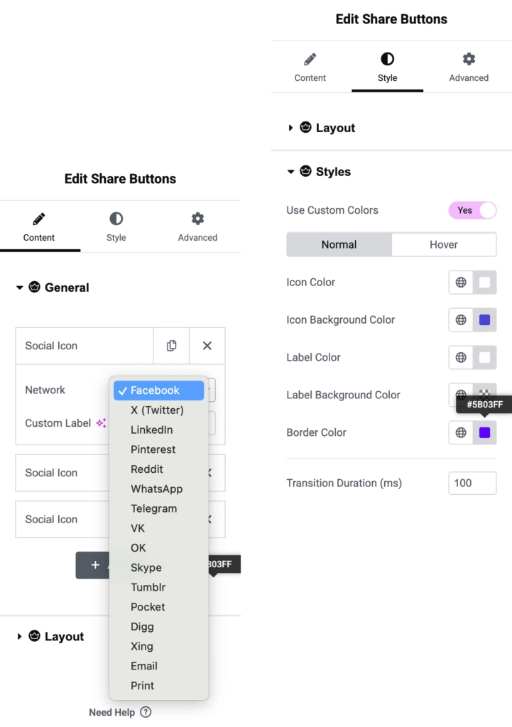 Share Buttons For Elementor